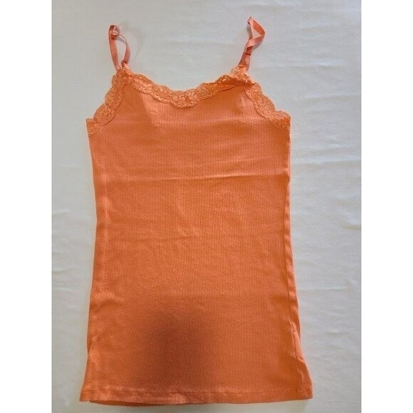 Jeans by Buffalo Orange Camisole & Lace Crop Top Set Size S 2-Piece Layered - Picture 5 of 11